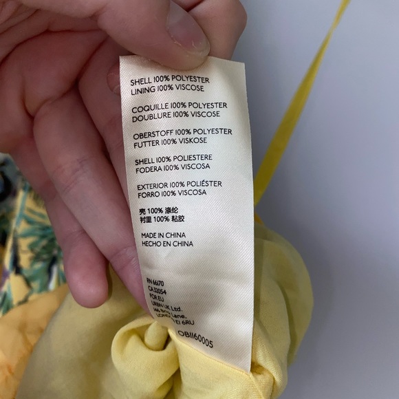 Free People Higher Love Halter Top Yellow Floral Silky Sleeveless Top - Picture 5 of 9